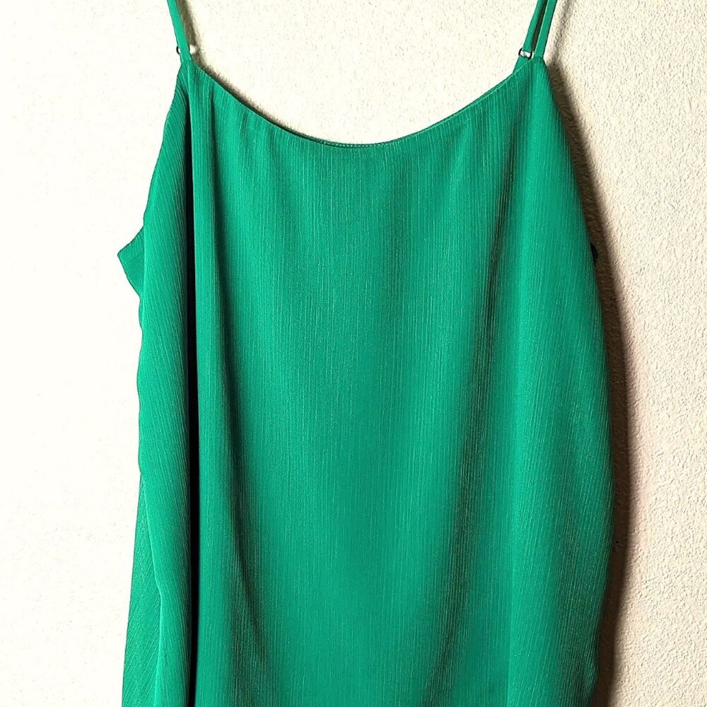 Jones New York Green Tiered Cami Top Sz  S